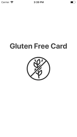 Gluten Free Card截图1