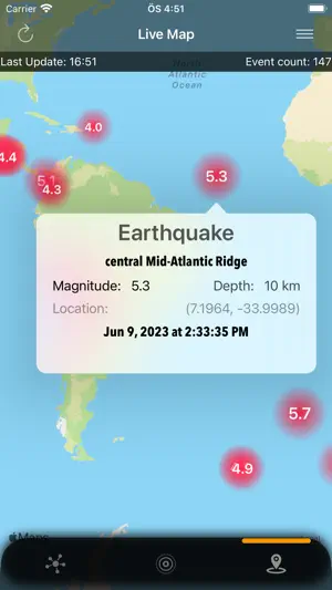 地震 - DataX Earthquake截图2