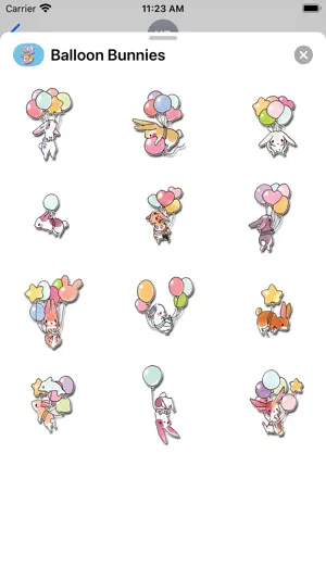 Balloon Bunnies Stickers截图1