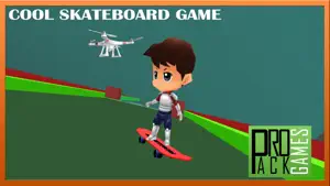 酷滑滑板游戏的孩子们：无人机滑板截图4