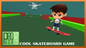 酷滑滑板游戏的孩子们：无人机滑板截图1